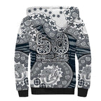 Carlton Blues NAIDOC Week 2026 Sherpa Hoodie Australian Aboriginal Dot Art Dreamtime Pattern Style