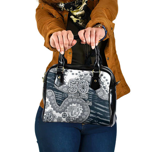 Carlton Blues NAIDOC Week 2026 Shoulder Handbag Australian Aboriginal Dot Art Dreamtime Pattern Style