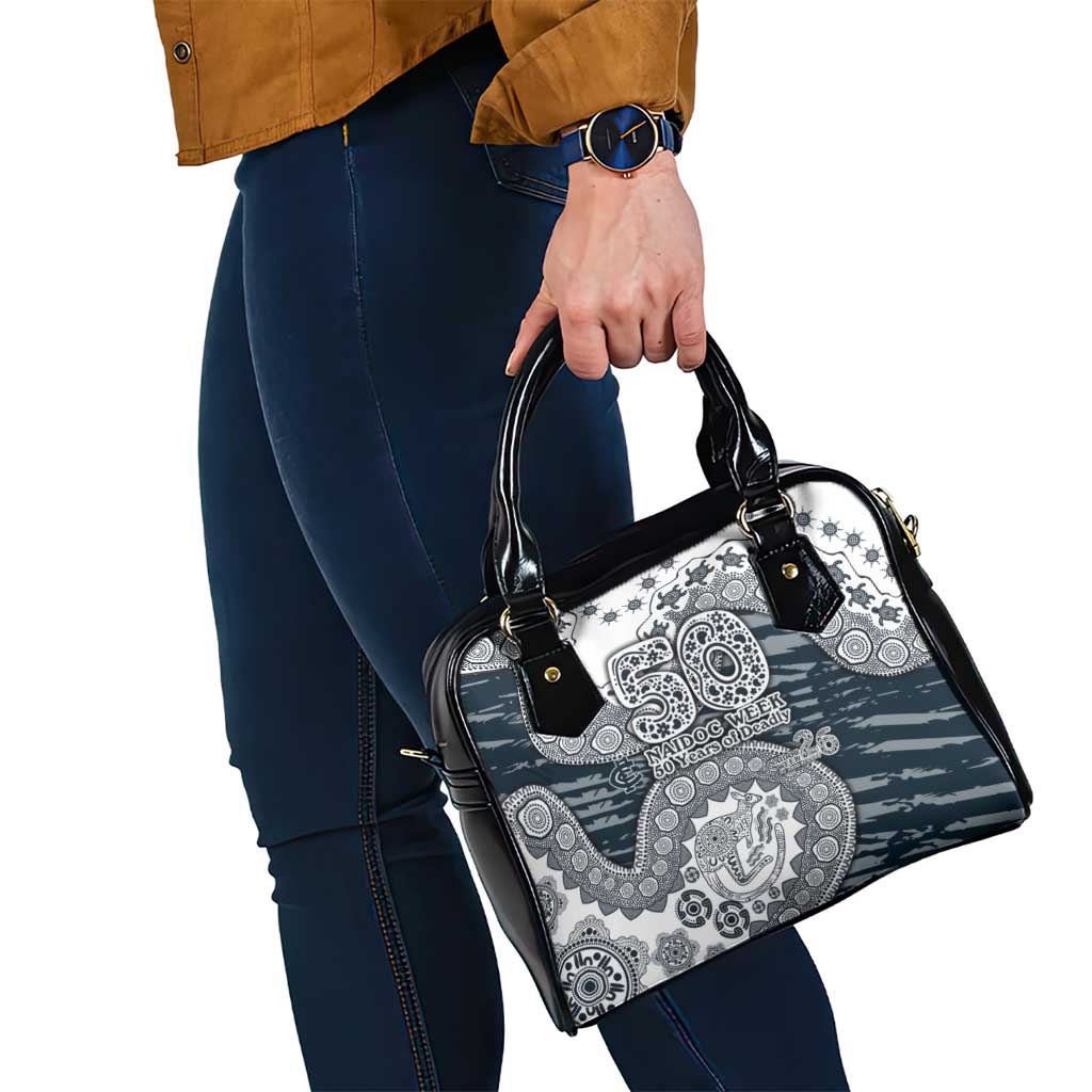 Carlton Blues NAIDOC Week 2026 Shoulder Handbag Australian Aboriginal Dot Art Dreamtime Pattern Style