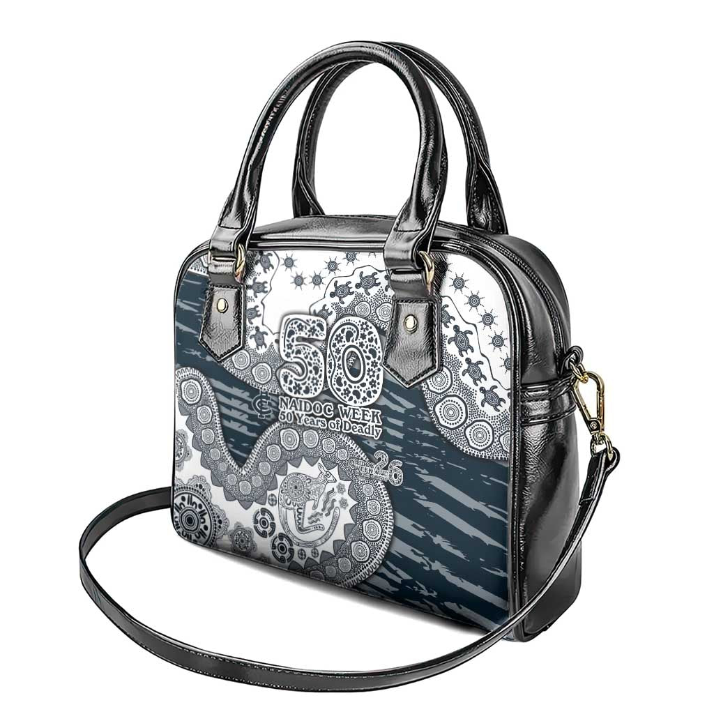 Carlton Blues NAIDOC Week 2026 Shoulder Handbag Australian Aboriginal Dot Art Dreamtime Pattern Style