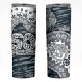 Carlton Blues NAIDOC Week 2026 Skinny Tumbler Australian Aboriginal Dot Art Dreamtime Pattern Style