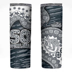 Carlton Blues NAIDOC Week 2026 Skinny Tumbler Australian Aboriginal Dot Art Dreamtime Pattern Style