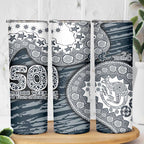 Carlton Blues NAIDOC Week 2026 Skinny Tumbler Australian Aboriginal Dot Art Dreamtime Pattern Style