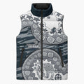 Carlton Blues NAIDOC Week 2026 Sleeveless Puffer Jacket Australian Aboriginal Dot Art Dreamtime Pattern Style