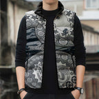 Carlton Blues NAIDOC Week 2026 Sleeveless Puffer Jacket Australian Aboriginal Dot Art Dreamtime Pattern Style