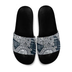 Carlton Blues NAIDOC Week 2026 Slide Sandals Australian Aboriginal Dot Art Dreamtime Pattern Style