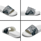 Carlton Blues NAIDOC Week 2026 Slide Sandals Australian Aboriginal Dot Art Dreamtime Pattern Style