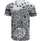 Carlton Blues NAIDOC Week 2026 T Shirt Australian Aboriginal Dot Art Dreamtime Pattern Style