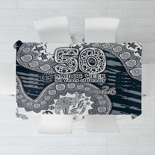 Carlton Blues NAIDOC Week 2026 Tablecloth Australian Aboriginal Dot Art Dreamtime Pattern Style