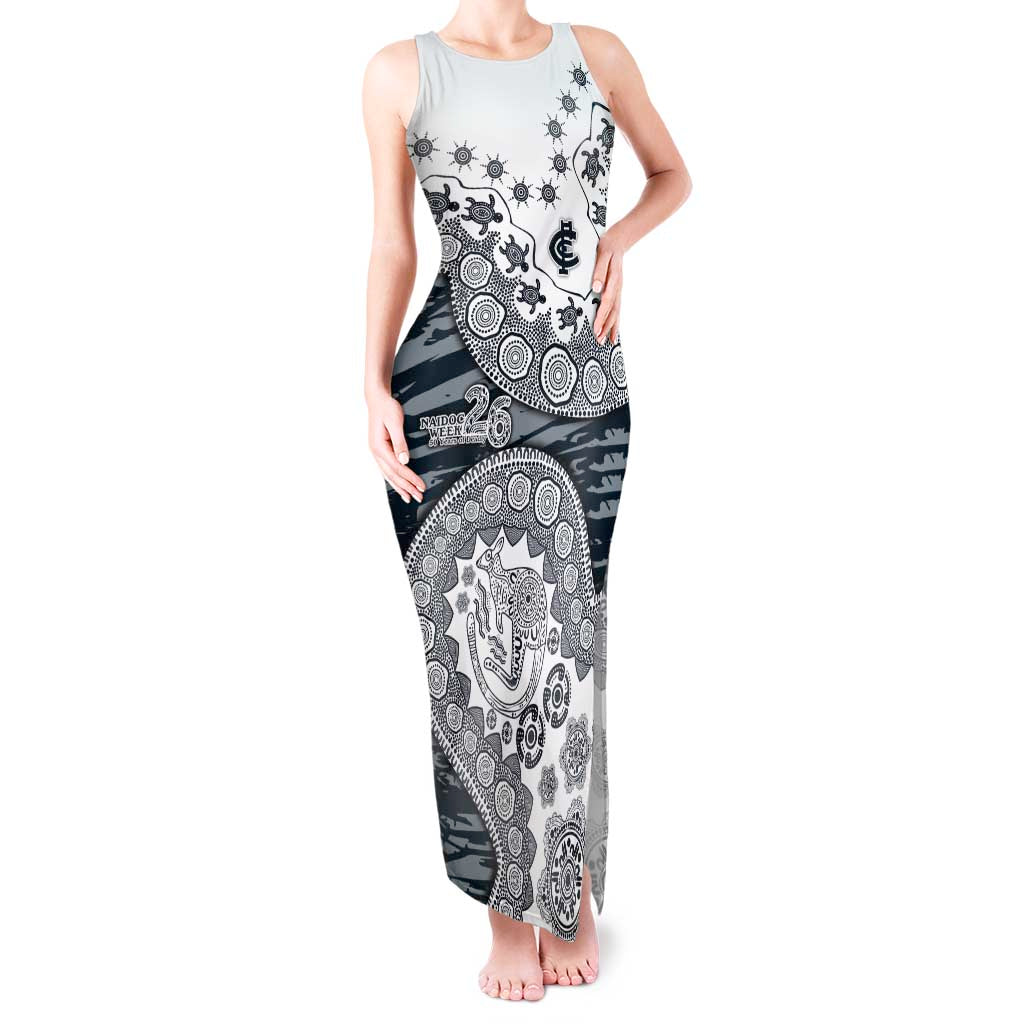 Carlton Blues NAIDOC Week 2026 Tank Maxi Dress Australian Aboriginal Dot Art Dreamtime Pattern Style