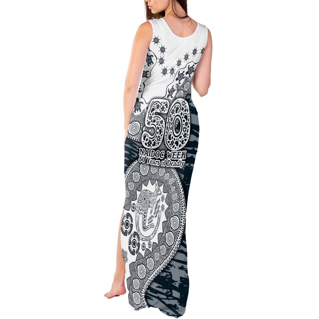 Carlton Blues NAIDOC Week 2026 Tank Maxi Dress Australian Aboriginal Dot Art Dreamtime Pattern Style