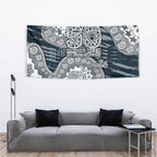 Carlton Blues NAIDOC Week 2026 Tapestry Australian Aboriginal Dot Art Dreamtime Pattern Style