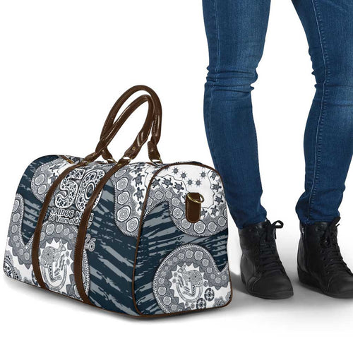 Carlton Blues NAIDOC Week 2026 Travel Bag Australian Aboriginal Dot Art Dreamtime Pattern Style