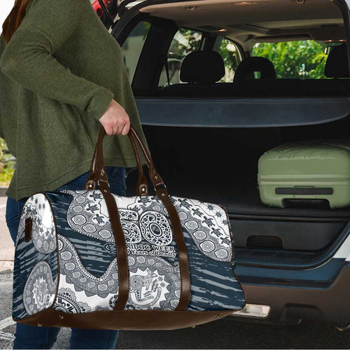 Carlton Blues NAIDOC Week 2026 Travel Bag Australian Aboriginal Dot Art Dreamtime Pattern Style
