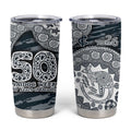Carlton Blues NAIDOC Week 2026 Tumbler Cup Australian Aboriginal Dot Art Dreamtime Pattern Style