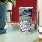 Carlton Blues NAIDOC Week 2026 Tumbler Cup Australian Aboriginal Dot Art Dreamtime Pattern Style