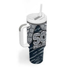 Carlton Blues NAIDOC Week 2026 Tumbler With Handle Australian Aboriginal Dot Art Dreamtime Pattern Style