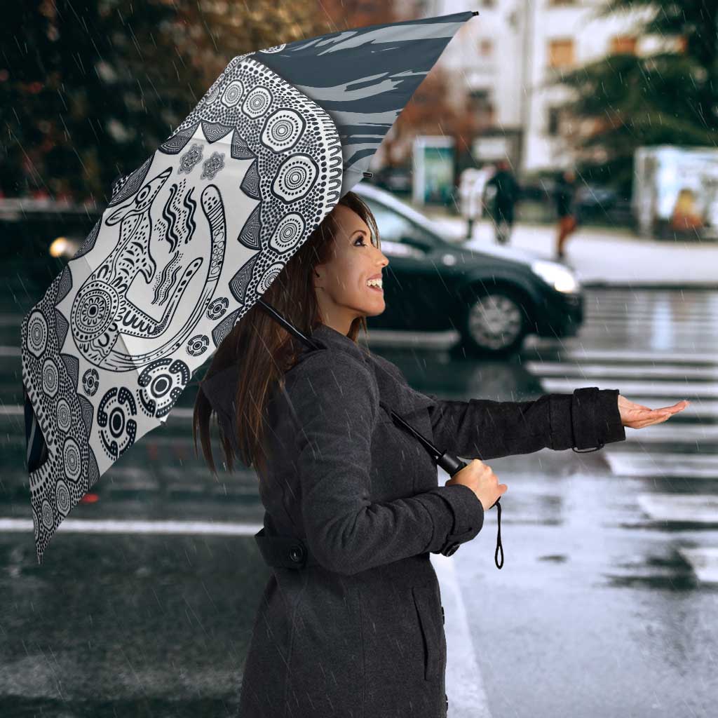 Carlton Blues NAIDOC Week 2026 Umbrella Australian Aboriginal Dot Art Dreamtime Pattern Style