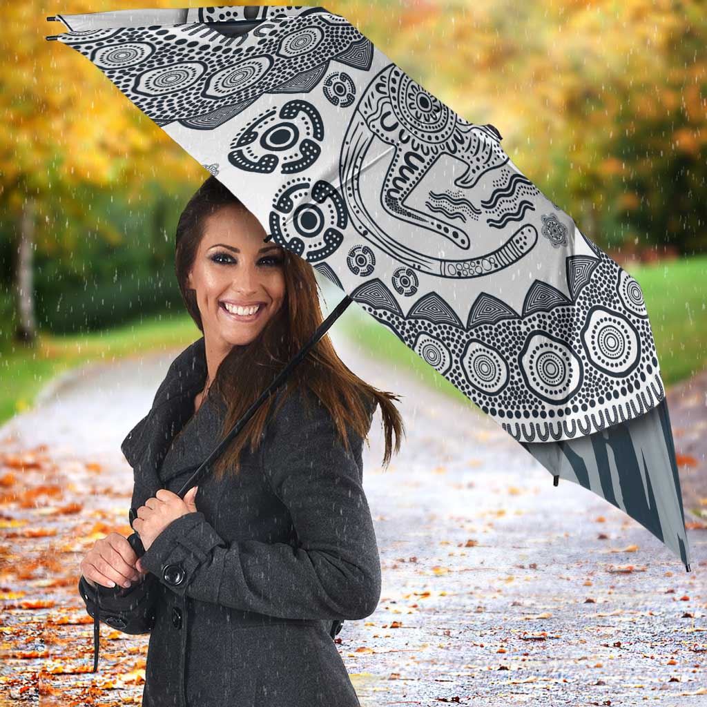 Carlton Blues NAIDOC Week 2026 Umbrella Australian Aboriginal Dot Art Dreamtime Pattern Style