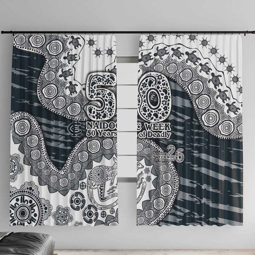 Carlton Blues NAIDOC Week 2026 Window Curtain Australian Aboriginal Dot Art Dreamtime Pattern Style