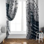Carlton Blues NAIDOC Week 2026 Window Curtain Australian Aboriginal Dot Art Dreamtime Pattern Style
