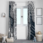 Carlton Blues NAIDOC Week 2026 Window Curtain Australian Aboriginal Dot Art Dreamtime Pattern Style
