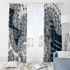 Carlton Blues NAIDOC Week 2026 Window Curtain Australian Aboriginal Dot Art Dreamtime Pattern Style