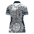 Carlton Blues NAIDOC Week 2026 Women Polo Shirt Australian Aboriginal Dot Art Dreamtime Pattern Style