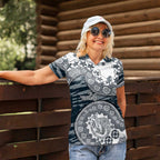 Carlton Blues NAIDOC Week 2026 Women Polo Shirt Australian Aboriginal Dot Art Dreamtime Pattern Style