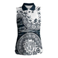 Carlton Blues NAIDOC Week 2026 Women Sleeveless Polo Shirt Australian Aboriginal Dot Art Dreamtime Pattern Style