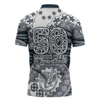 Carlton Blues NAIDOC Week 2026 Zipper Polo Shirt Australian Aboriginal Dot Art Dreamtime Pattern Style