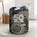Collingwood Magpies NAIDOC Week 2026 Laundry Basket Australian Aboriginal Dot Art Dreamtime Pattern Style
