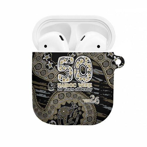 Collingwood Magpies NAIDOC Week 2026 AirPods Case Australian Aboriginal Dot Art Dreamtime Pattern Style