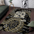 Collingwood Magpies NAIDOC Week 2026 Area Rug Australian Aboriginal Dot Art Dreamtime Pattern Style
