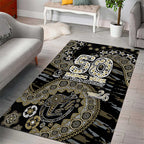 Collingwood Magpies NAIDOC Week 2026 Area Rug Australian Aboriginal Dot Art Dreamtime Pattern Style