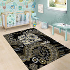 Collingwood Magpies NAIDOC Week 2026 Area Rug Australian Aboriginal Dot Art Dreamtime Pattern Style