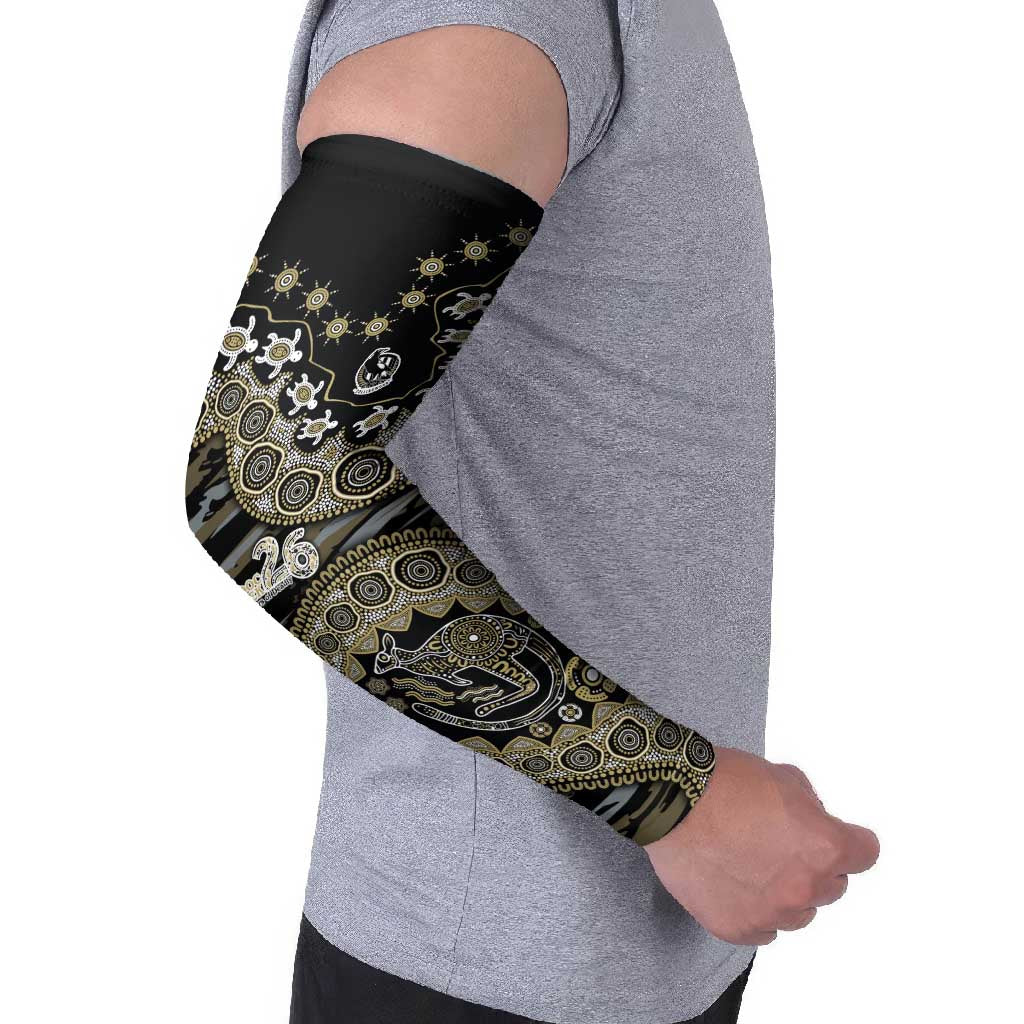 Collingwood Magpies NAIDOC Week 2026 Arm Sleeves Australian Aboriginal Dot Art Dreamtime Pattern Style