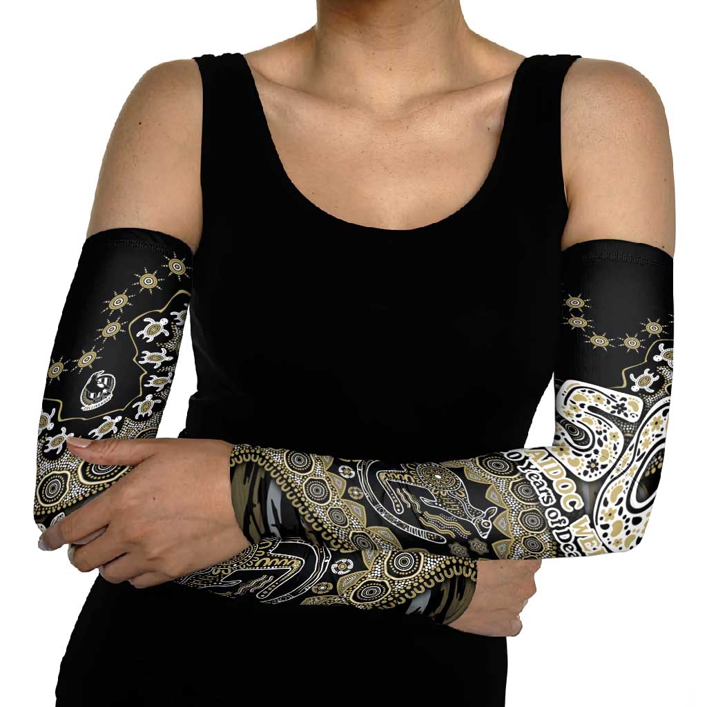 Collingwood Magpies NAIDOC Week 2026 Arm Sleeves Australian Aboriginal Dot Art Dreamtime Pattern Style