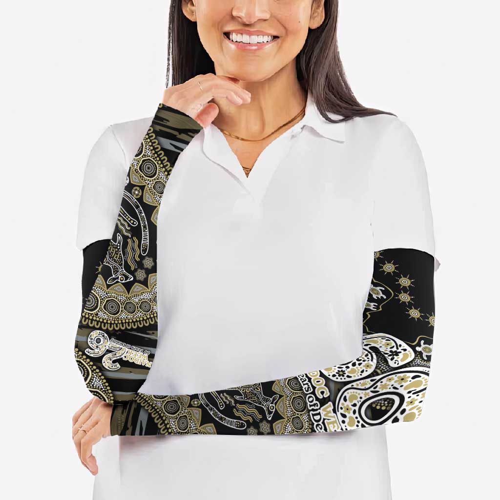 Collingwood Magpies NAIDOC Week 2026 Arm Sleeves Australian Aboriginal Dot Art Dreamtime Pattern Style