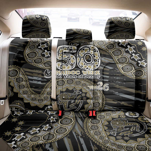 Collingwood Magpies NAIDOC Week 2026 Back Car Seat Cover Australian Aboriginal Dot Art Dreamtime Pattern Style