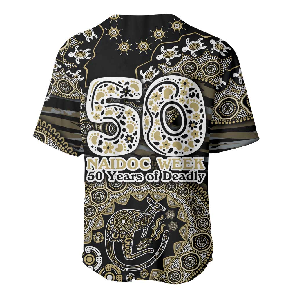 Collingwood Magpies NAIDOC Week 2026 Baseball Jersey Australian Aboriginal Dot Art Dreamtime Pattern Style