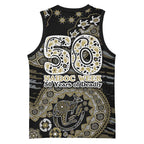 Collingwood Magpies NAIDOC Week 2026 Basketball Jersey Australian Aboriginal Dot Art Dreamtime Pattern Style
