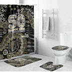 Collingwood Magpies NAIDOC Week 2026 Bathroom Set Australian Aboriginal Dot Art Dreamtime Pattern Style