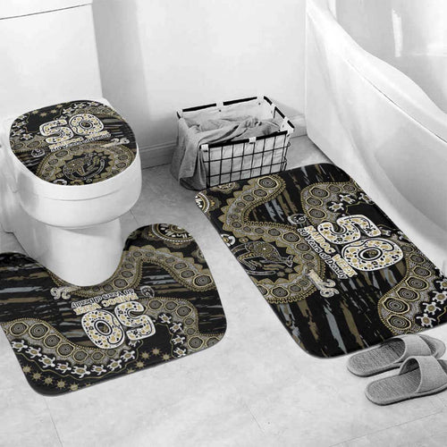 Collingwood Magpies NAIDOC Week 2026 Bathroom Set Australian Aboriginal Dot Art Dreamtime Pattern Style