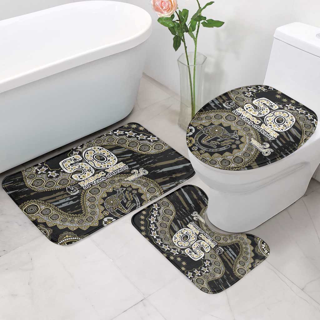 Collingwood Magpies NAIDOC Week 2026 Bathroom Set Australian Aboriginal Dot Art Dreamtime Pattern Style