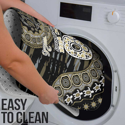 Collingwood Magpies NAIDOC Week 2026 Bathroom Set Australian Aboriginal Dot Art Dreamtime Pattern Style