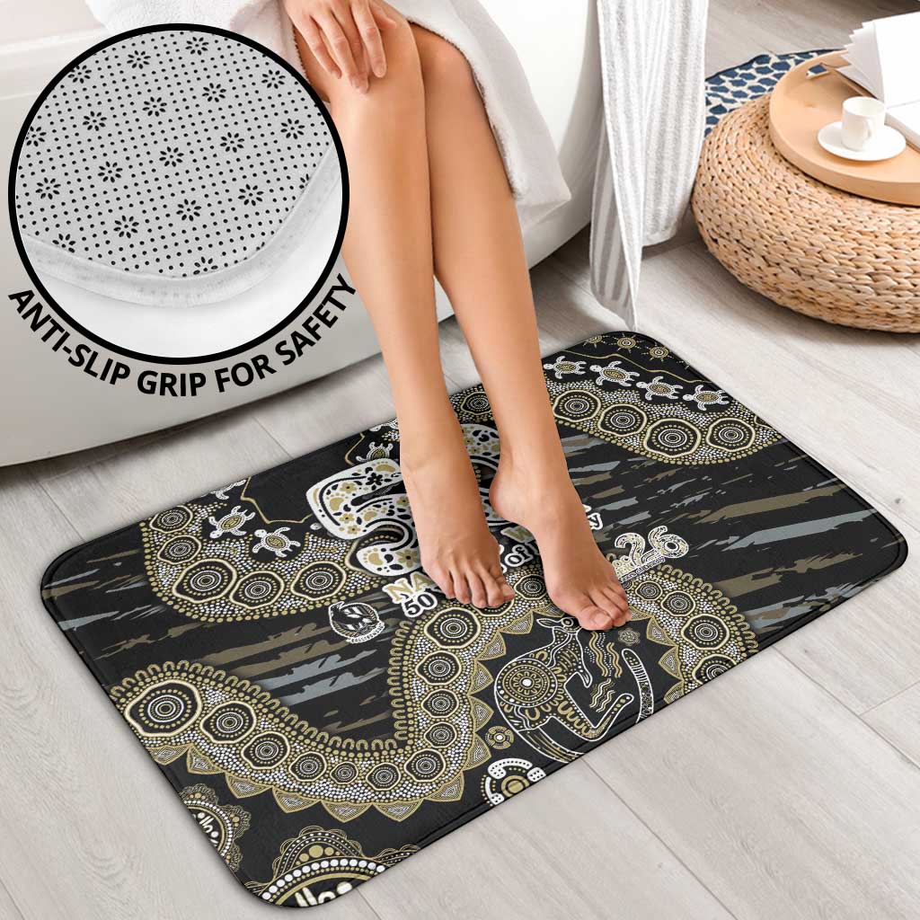 Collingwood Magpies NAIDOC Week 2026 Bathroom Set Australian Aboriginal Dot Art Dreamtime Pattern Style