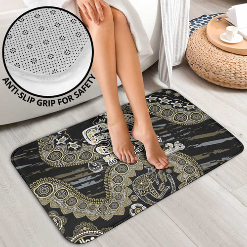 Collingwood Magpies NAIDOC Week 2026 Bathroom Set Australian Aboriginal Dot Art Dreamtime Pattern Style