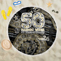 Collingwood Magpies NAIDOC Week 2026 Beach Blanket Australian Aboriginal Dot Art Dreamtime Pattern Style