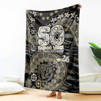 Collingwood Magpies NAIDOC Week 2026 Blanket Australian Aboriginal Dot Art Dreamtime Pattern Style